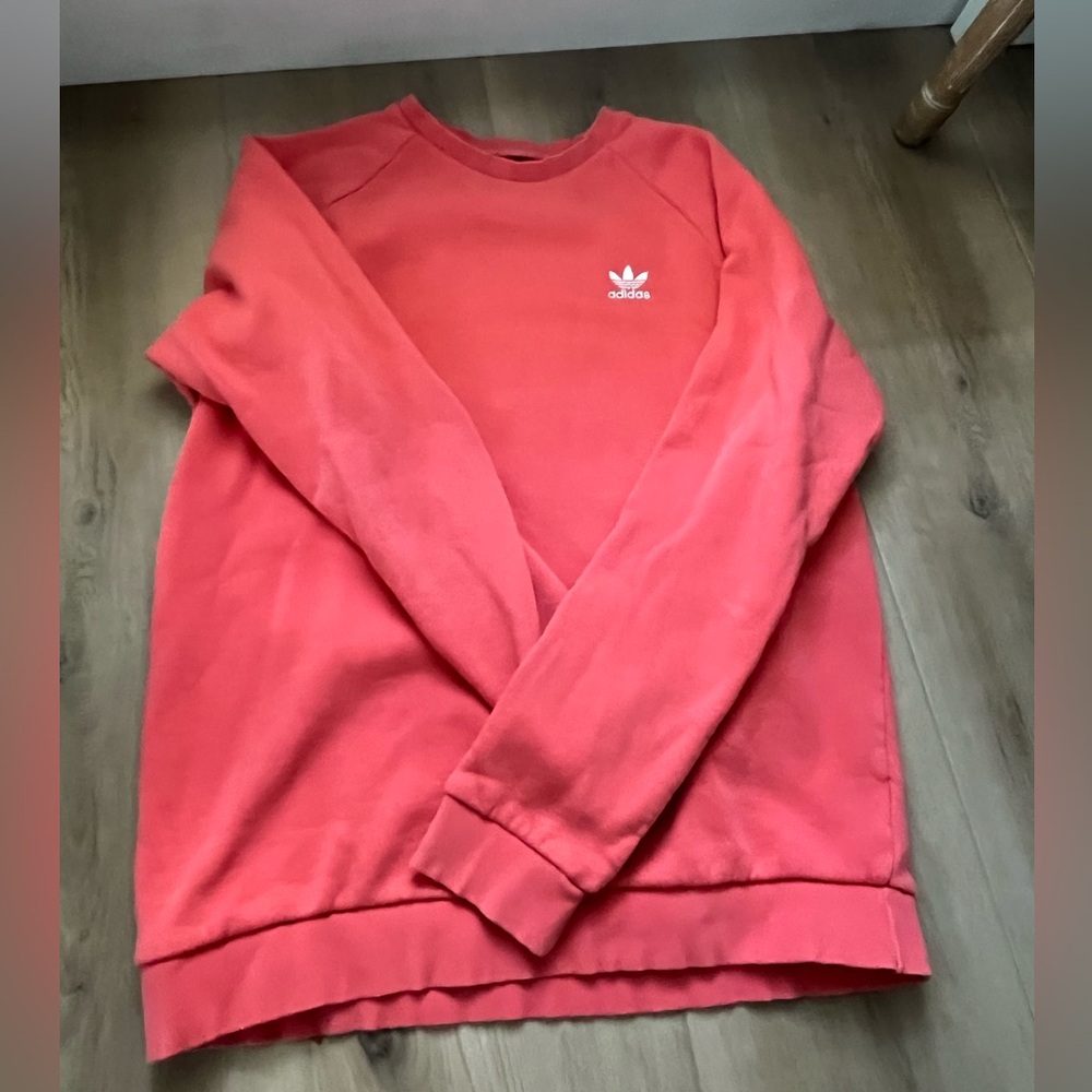 Adidas coral crewneck